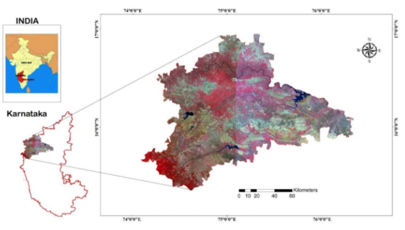 Sugarcane acreage map (Taluka-wise)