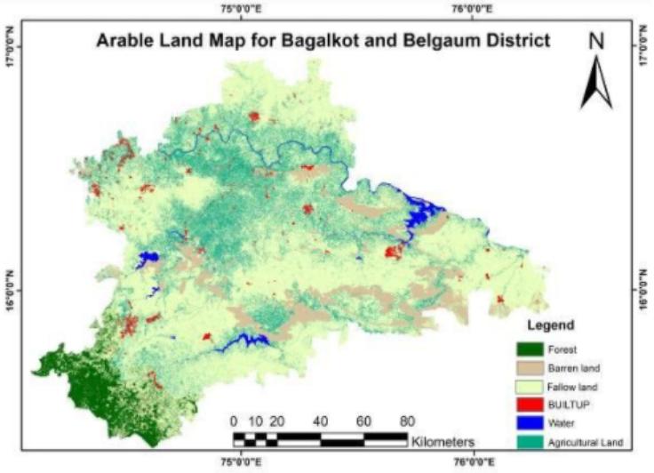 Arable land map