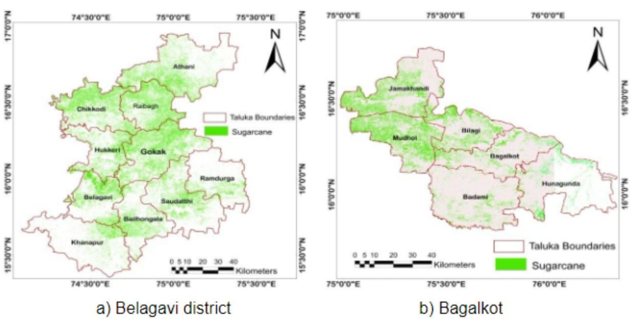 Taluka-wise sugarcane acreage comparison