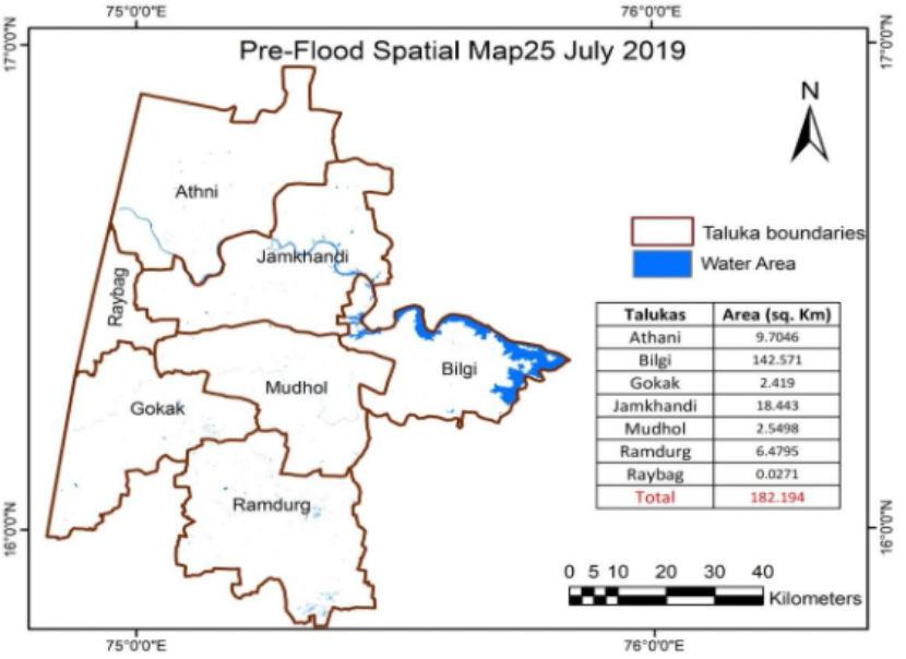 Pre-Flood mapping using microwave remote sensing